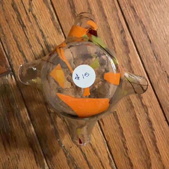 Handmade Decorative Fused Glass Mini Slumped Vase - Picture 3 of 4